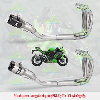 Bộ cổ và pô (ống xả) inox cho Zx4r-Zx4rr