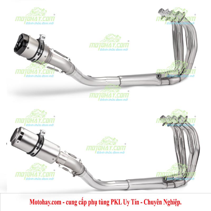 Bộ cổ và pô (ống xả) inox cho Zx4r-Zx4rr