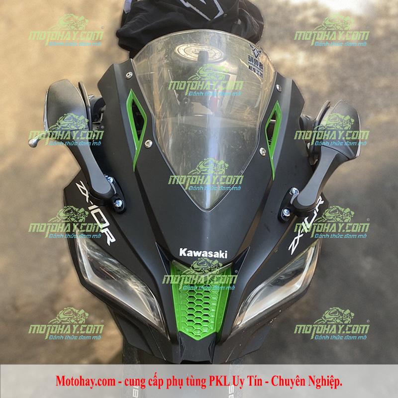 Gương chiếu hậu tích hợp xi nhan cho Ninja400 Ninja500 Ninja650
