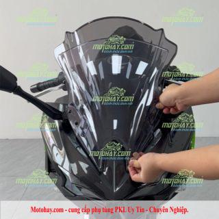 Kính chắn gió độ Ninja500 đen khói
